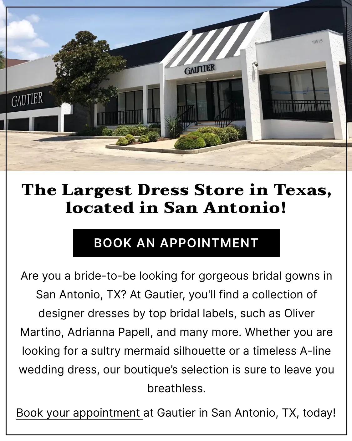Bridal Boutique in San Antonio, TX